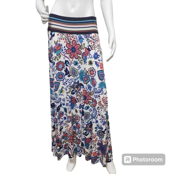 Milly BOHEMIAN FLORAL Maxi Skirt Size M